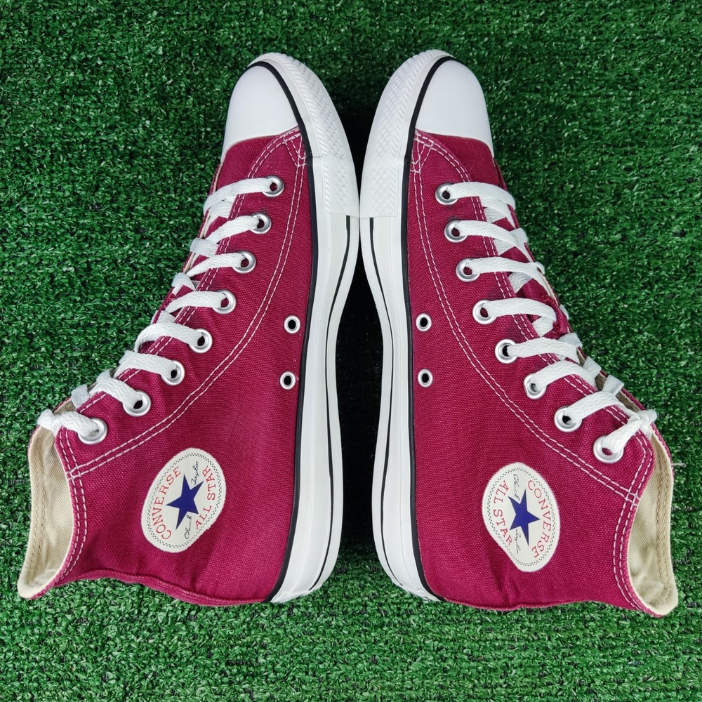 Converse Sneakers Unisex 7.5M 9.5W Maroon Chuck Taylor All Star High Top M9613 - Picture 5 of 9
